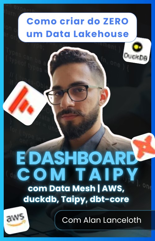 Como criar do ZERO um Lakehouse com Data Mesh | AWS, duckdb, Taipy, dbt-core