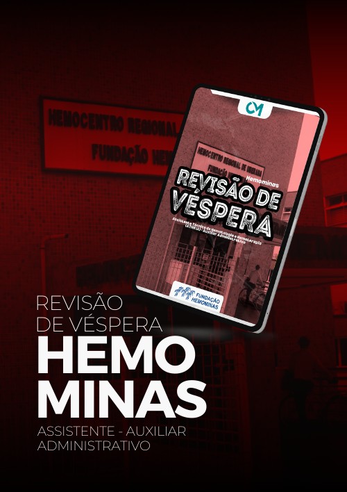 Hemominas - Revisão de Véspera (Auxiliar Administrativo)