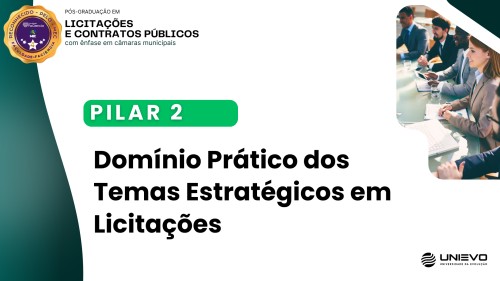 Pilar 2: Domínio Prático dos Temas Estratégicos em Licitações