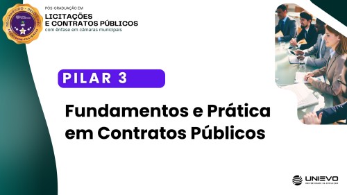 Pilar 3: Fundamentos e Prática em Contratos Públicos