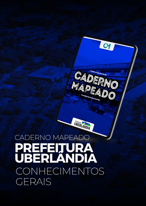 Prefeitura de Uberlândia - Caderno Mapeado - Conhecimentos gerais - Nivel superior -  Áreas Diversas