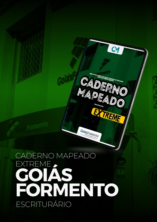 GoiásFomento - Caderno Mapeado Extreme (Escriturário)