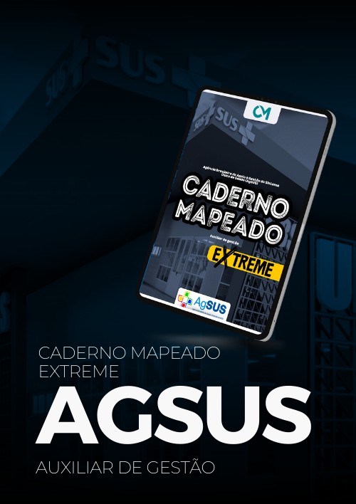 AGSUS - Caderno Mapeado Extreme (Auxiliar de Gestão)