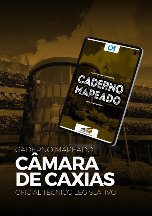 Câmara Caxias do Sul  - Caderno Mapeado - Oficial Técnico Legislativo