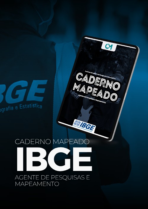 IBGE - Caderno Mapeado (Agente de Pesquisas e Mapeamento)