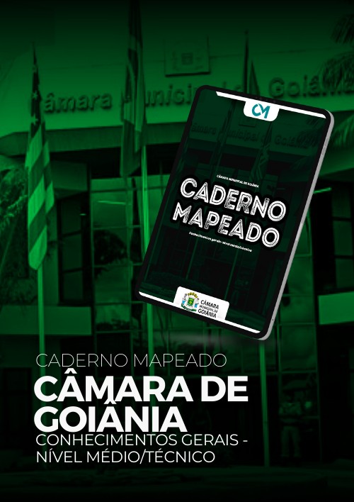 Câmara de Goiânia - Caderno Mapeado (Nível Médio - Conhecimentos Gerais)